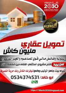 استخراج قروض عقارية مليون ريال كاش