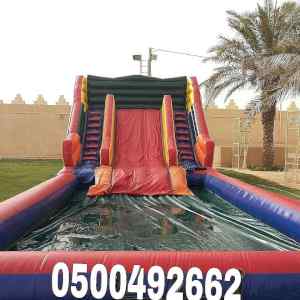 ملعب صابوني نطيطات زحاليق مع مسبح